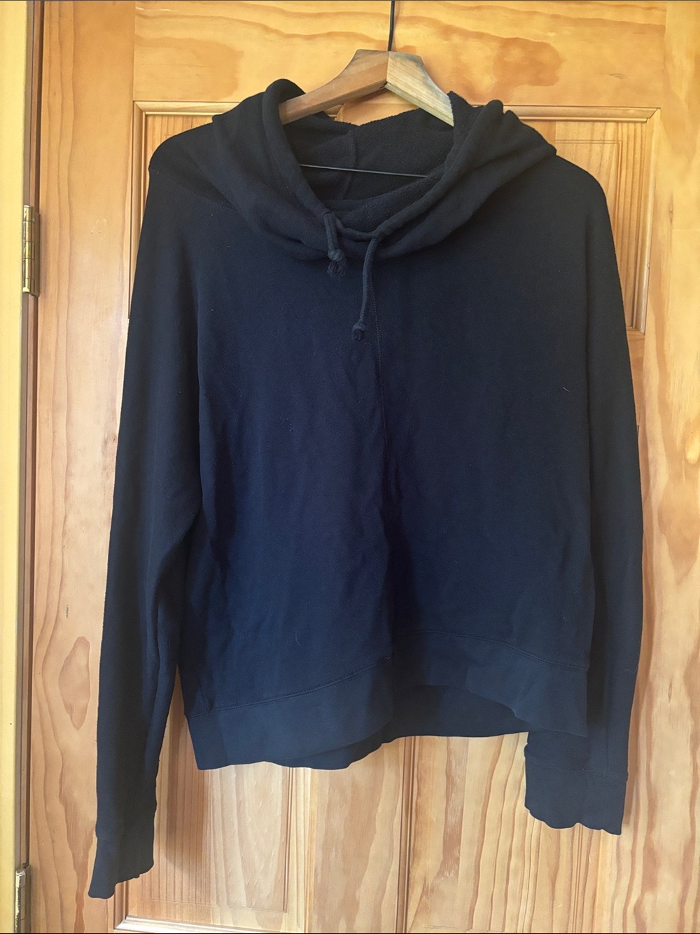 Mossimo Supply Co. Black Hooded Pullover Sweatshirt